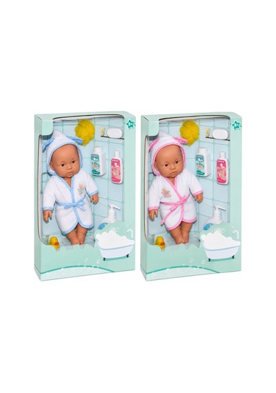 030031 Nessiworld Banyo Zamanı Bebek Seti, 35 Cm / +3 Yaş Adet Fiyatıdır