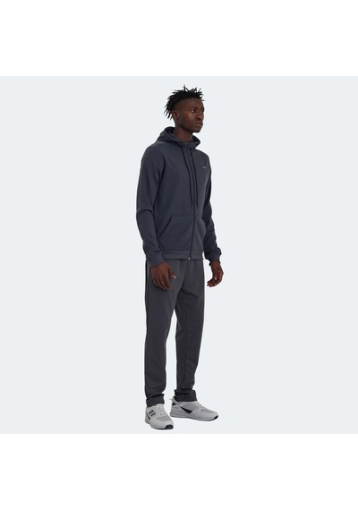 Slazenger RICH Erkek Fermuarlı Kapüşonlu Cepli Koyu Gri Eşofman Takımı