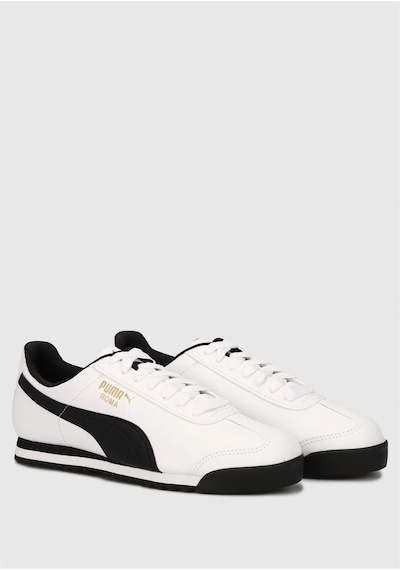 Puma Basic Erkek Beyaz-Siyah Spor Ayakkabı 353572 04 Beyaz