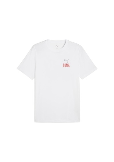 Puma Wardrobe Ess Graphic Tee Erkek Tişört Beyaz