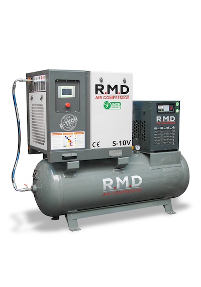 R.m.d Kompresör 10 Hp 500 Lt Depo Üstü İnvertörlü Vidalı Hava Kompresör Seti Üıs-10v