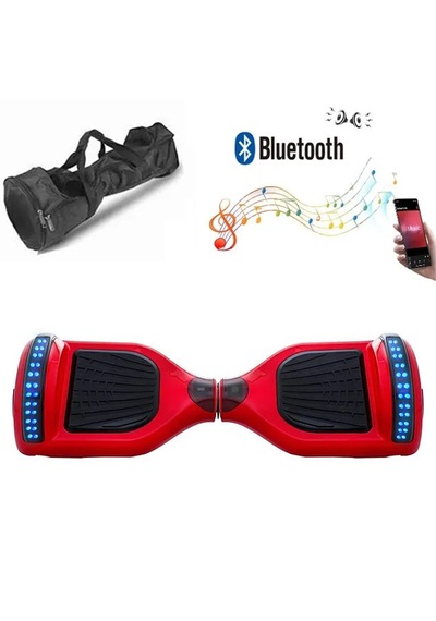 Citymate Hoverboard Elektrikli Kaykay Bluetooth Çanta Led 6.5 Kırmızı