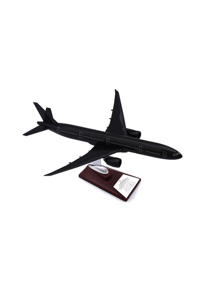 Zekupp - Maket Uçak - Boeing 777-300 1/200 - SİYAH ÖZEL TASARIM M