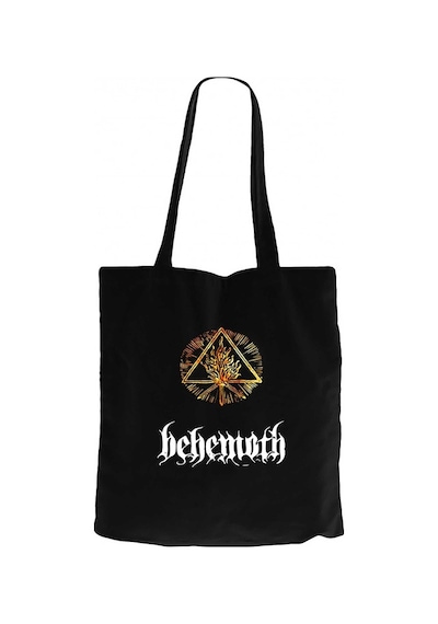 Behemoth Fire Siyah Kanvas Bez Çanta Siyah