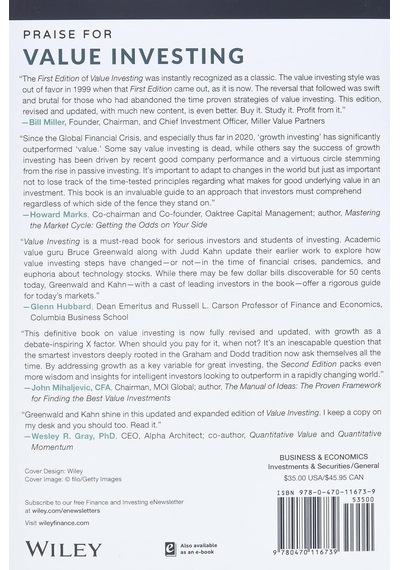 Value Investing: From Graham To Buffett And Beyond: 396