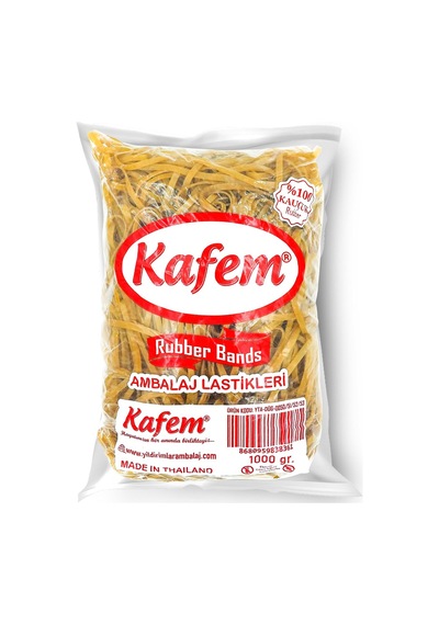 180 X 5 Mm Kafem Ambalaj Lastiği 30 Paket X 1000 Gram Koli