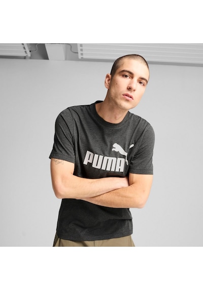 Puma 68255007 Ess No. 1 Logo Heather Tee Erkek Spor Tişört Antrasit