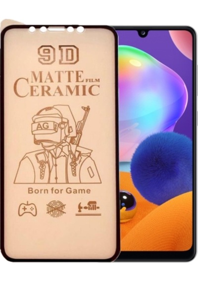 Samsung Uyumlu A31 Ekran Koruyucu 9D Mat Seramik Nano Tam Kaplayan