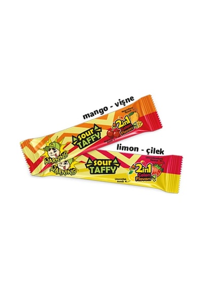 Warnıng Sour Taffy Vısne Mango 12'li
