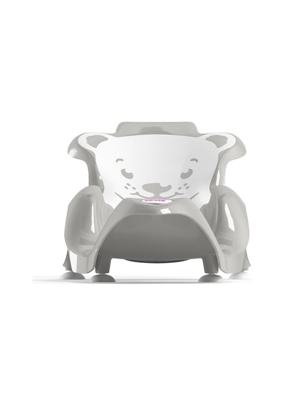 Okbaby Bebek Banyo Seti Buddy Küvet Aparatı + Hippo Duş Şapkası A.gri