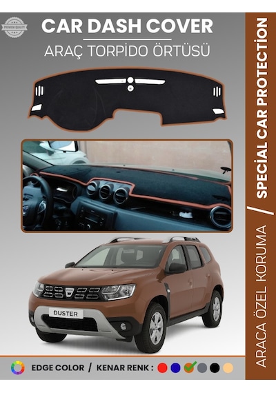 Dacıa Duster 2018-2020 Torpido Örtüsü Ön Göğüs Koruma Torpido Koruma Çatlamayı Engeller Tam Uyum - 137 Stiloto