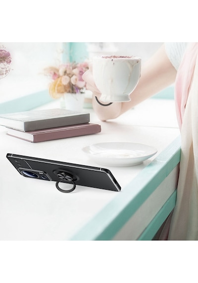 Xiaomi Mi 13 Lite Kılıf Zore Ravel Yüzüklü Silikon Kılıf