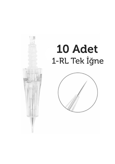 Dr.pen 1 Pin Kalıcı Makyaj İğnesi 1rl 10'lu Soket Girişli Tüm Cihazlara Uygun 10 Adet