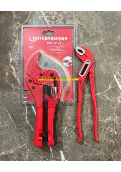 Rothenberger Pro X Pprc Plastik Boru Kesme Makası 42mm Ayarlı Fort Pense 2li Set