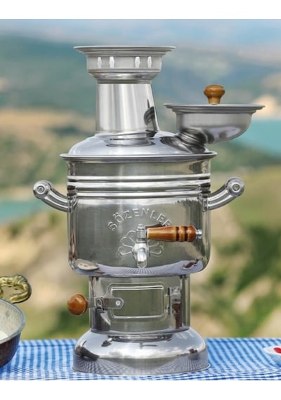 Sözenler Krom Odunlu Kömürlü 2.5 L Semaver
