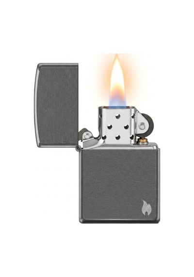 Zippo Flame Dizayn Çakmak - Gray Dusk Gri
