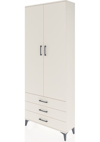 Arges Dolap 4 Raflı 3 Çekmeceli 2 Kapaklı 88x30x221 Aytaşı-ay... Aytaşı