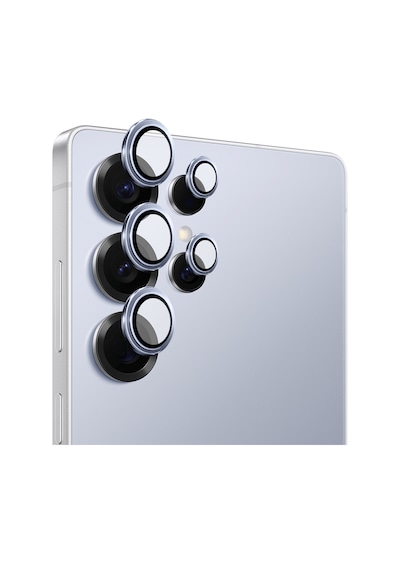 Safeus Safir Temperli Kamera Lens Koruyucu, Samsung Galaxy S25 Ultra İle Uyumlu Mavi