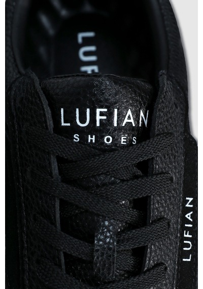 Lufian Isaac Erkek Deri Sneaker Ayakkabı Siyah Siyah 112230252100100 Siyah