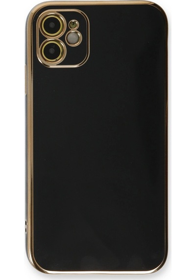 Apple  Uyumlu  iPhone 11 Kılıf Volet Silikon Siyah,