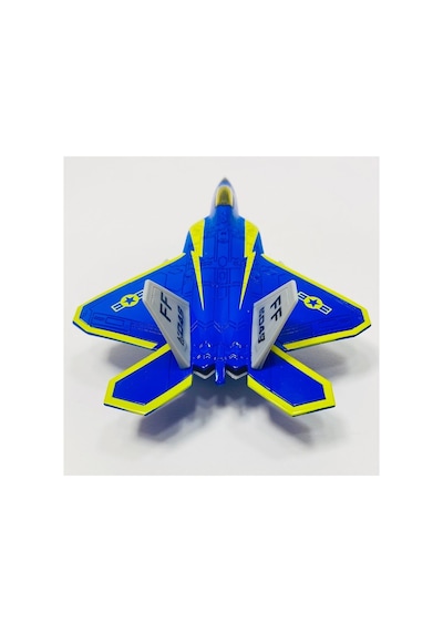 Metal Savaş Uçağı Mavi Işıklı Sesli F16 Model Uçak