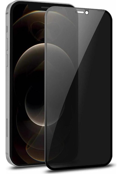 Vendas Apple Uyumlu iPhone 12 Pro Privacy Gizleyen Hayalet Temperli Cam Ekran Koruyucu