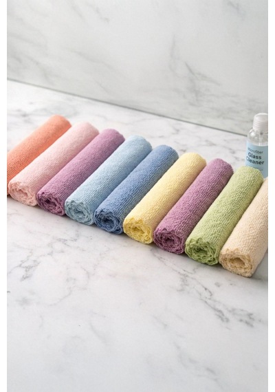 Myclean 10'lu Mikrofiber Temizlik Bezi, Mikrofiber Havlu Bez 30x30cm Diğer