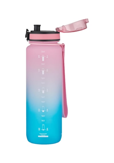 Fiftyfifty 1000ml Büyük Boy Çift Renk Softtouch Ff Collection Tritan Su Matarası Pembe-yeşil