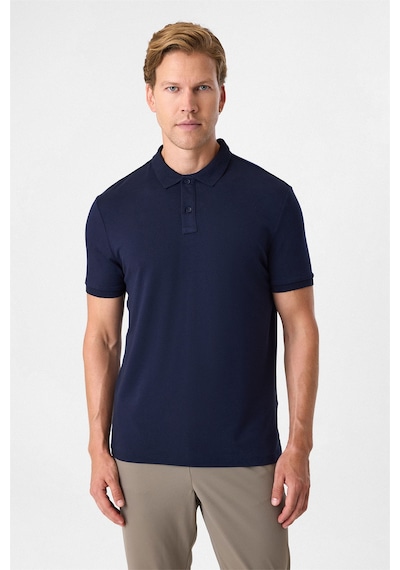 Back And Bond Lacivert Regular Fit Polo Yaka Tişört