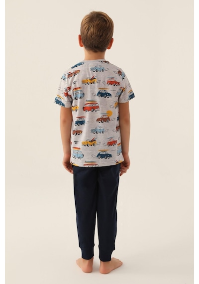 Rolypoly Roly Poly 3358 Surf's Up Erkek Çocuk Pijama Takımı Gri