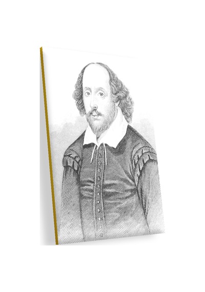 Cakasepetim William Shakespeare Karakalem Portresi Ahşap Mdf Tablo
