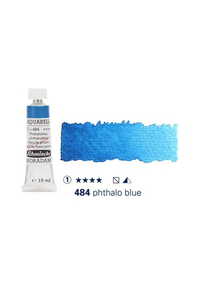 Schmincke Horadam Aquarell Tube 15ml Seri 1 Phthalo Blue 484