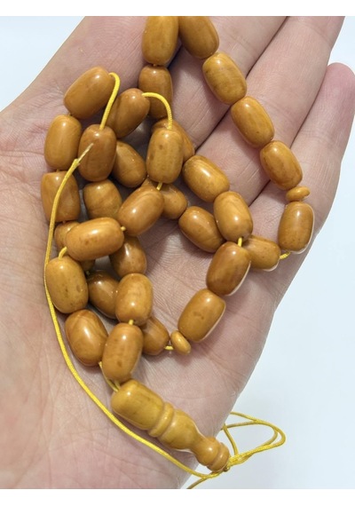 Doğal Kaya Damla Kehribar Tesbih 33lük 18,90 Gram K019