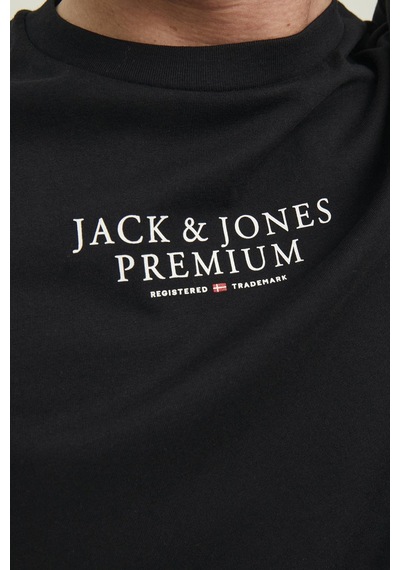 Jack & Jones Erkek T Shirt 12217167 Siyah Siyah