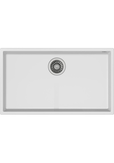 Teka Square 72.40 Tg Tezgah Altı Beyaz Granit Eviye