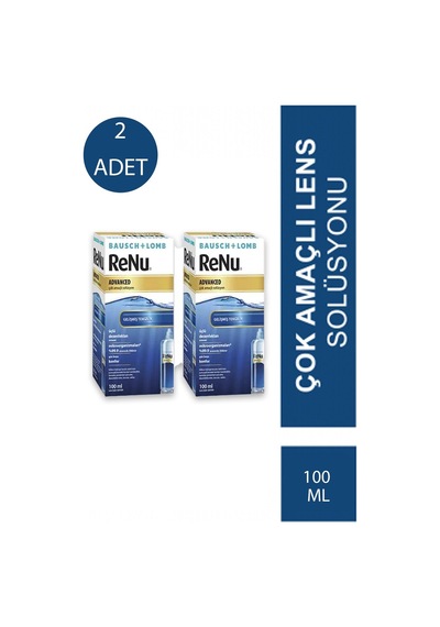 Bausch & Lomb Renu Advanced Çok Amaçlı Lens Solüsyonu 2 x 100 ML