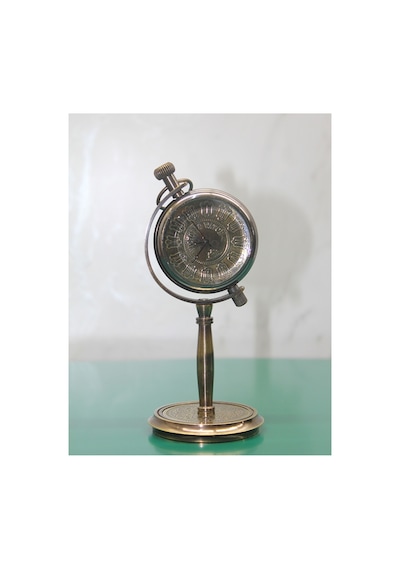 4 Adet Pirinç Masa Üstü Saat Masa Saati, Masaüstü Aksesuar, Dekoratif Pirinç Tasarım, Table Clock Diğer