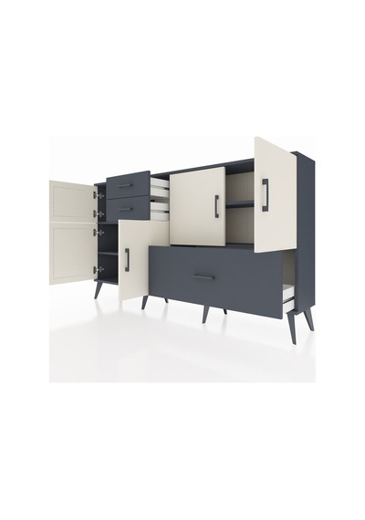 Arges Konsol 5 Raflı 3 Çekmeceli 5 Kapaklı 176x30x99 Antrasit-aytaşı/antrasit Aytası/antrasıt - Antrasıt Arges Konsol 5 Raflı 3 Çekmeceli 5 Kapaklı 176x30x99 Antrasit-aytaşı/antrasit Aytası/antrasıt - Antrasıt