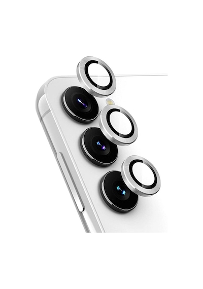 Samsung Galaxy A34 5g Valdez Metal Kamera Lens Darbeye Dayanıklı Tam Uyumlu - Gümüş