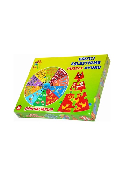 Şirin Hayvanlar Ingilizce Eğitici Puzzle
