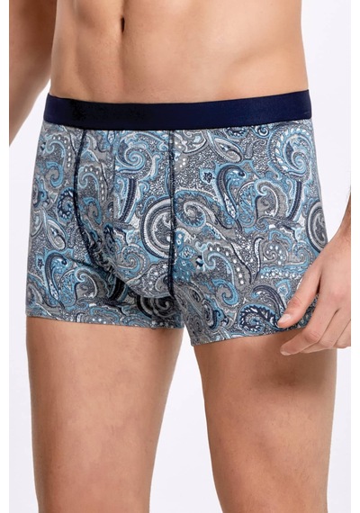 İlke İç Giyim Erkek Şal Desen Modal Boxer Standart Saks