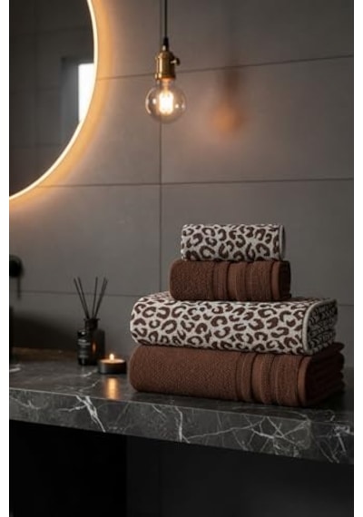 Tr 4 Parça Lüks Banyo Havlu Seti Leopar Desenli 2 Adet 70x140cm 2 Adet 50x90cm Kahve Kombin, 4lu-leopar-kahvekombın Diğer Tr 4 Parça Lüks Banyo Havlu Seti Leopar Desenli 2 Adet 70x140cm 2 Adet 50x90cm Kahve Kombin, 4lu-leopar-kahvekombın Diğer