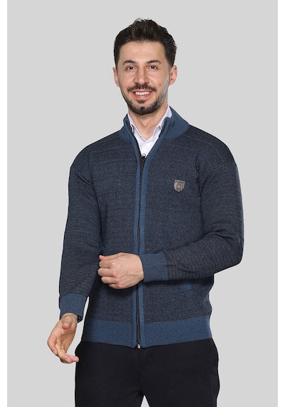 Kzctekstil Erkek Triko Akrilik Kalın Dokulu Klasik Fit Fermuarlı Cepli Kışlık Baba Hırka Mavi Kzctekstil Erkek Triko Akrilik Kalın Dokulu Klasik Fit Fermuarlı Cepli Kışlık Baba Hırka Mavi