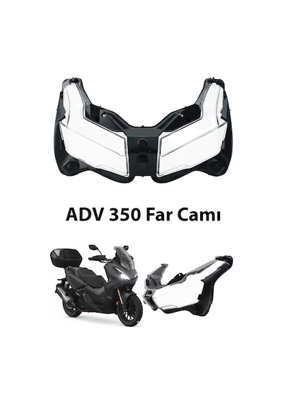 Honda Adv 350 Uyumlu Yedek Far Camı Tam Uyumlu