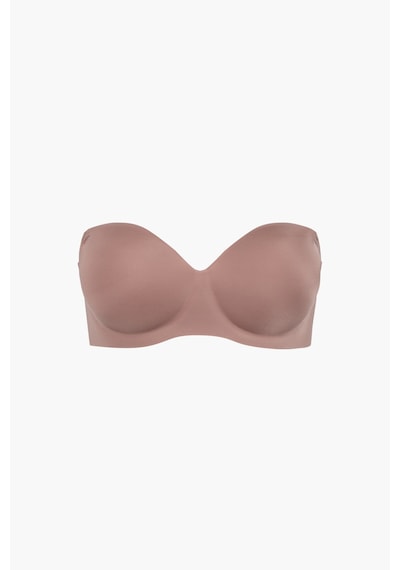 Auw Lazer Kesim Basic Balensiz Destekli Straplez Sütyen - Ultifit Bronz