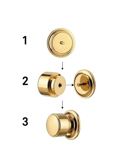 System Mobilya Kulp Tabanı Gold Altın Renk 42mm Sy0100 0042 Gl Çok Renkli