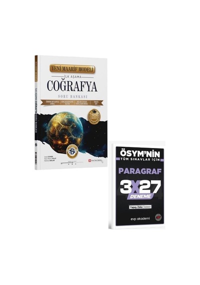 2027 Bilgisarmal 2027 Üniversiteye Hazırlık Coğrafya İlk Aşama Maarif Model Soru Bankası+ Evp Akademi Paragraf