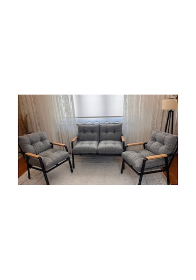 Gökçe,balkon, Bahçe,teras,cafe - Salon - Metal Kanepe Koltuk Takımı Çay Seti 2+1+1 Gökçe,balkon, Bahçe,teras,cafe - Salon - Metal Kanepe Koltuk Takımı Çay Seti 2+1+1