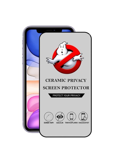 Apple iPhone Uyumlu 11 Görünmez Tam Kaplayan Seramik Ekran Koruyucu Esnek Cam