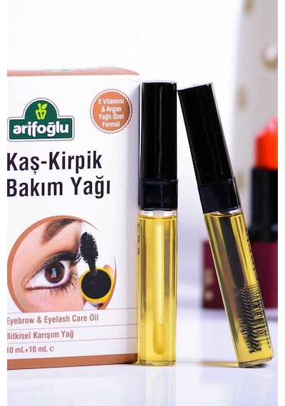 Arifoğlu Argan Yağlı & Doğal E Vitaminli Kaş ve Kirpik Bakım Yağı 2 x 10 ML